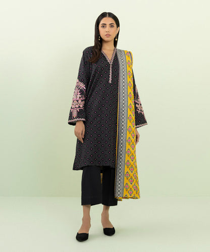 Sapphire - 2 Piece - Embroidered Khaddar Suit