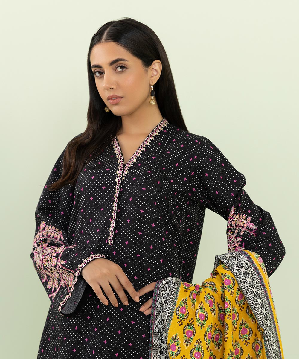 Sapphire - 2 Piece - Embroidered Khaddar Suit