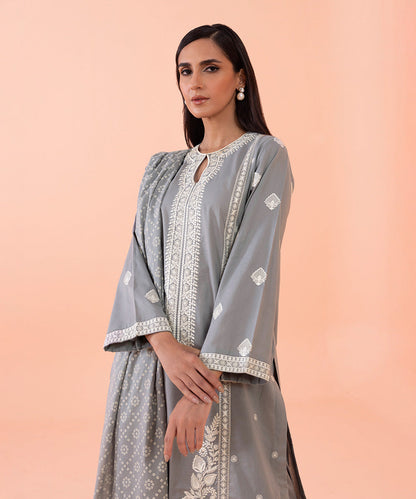 Sapphire - 3 Piece - Embroidered Lawn Suit