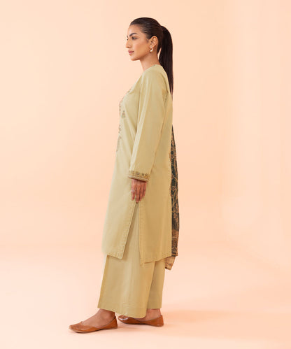 Sapphire - 3 Piece - Embroidered Cambric Suit
