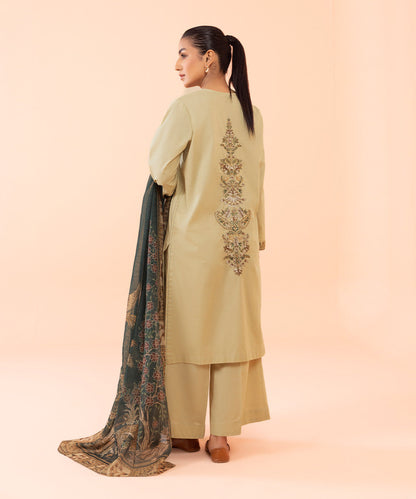 Sapphire - 3 Piece - Embroidered Cambric Suit