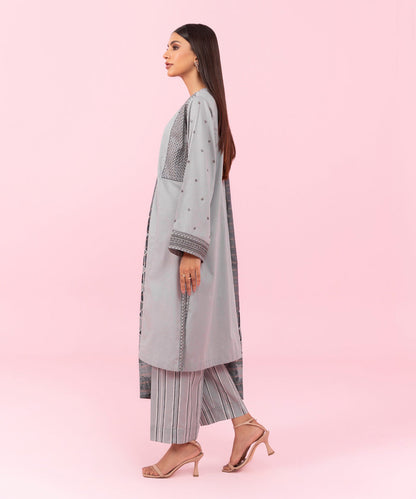 Sapphire - 3 Piece - Embroidered Dobby Suit