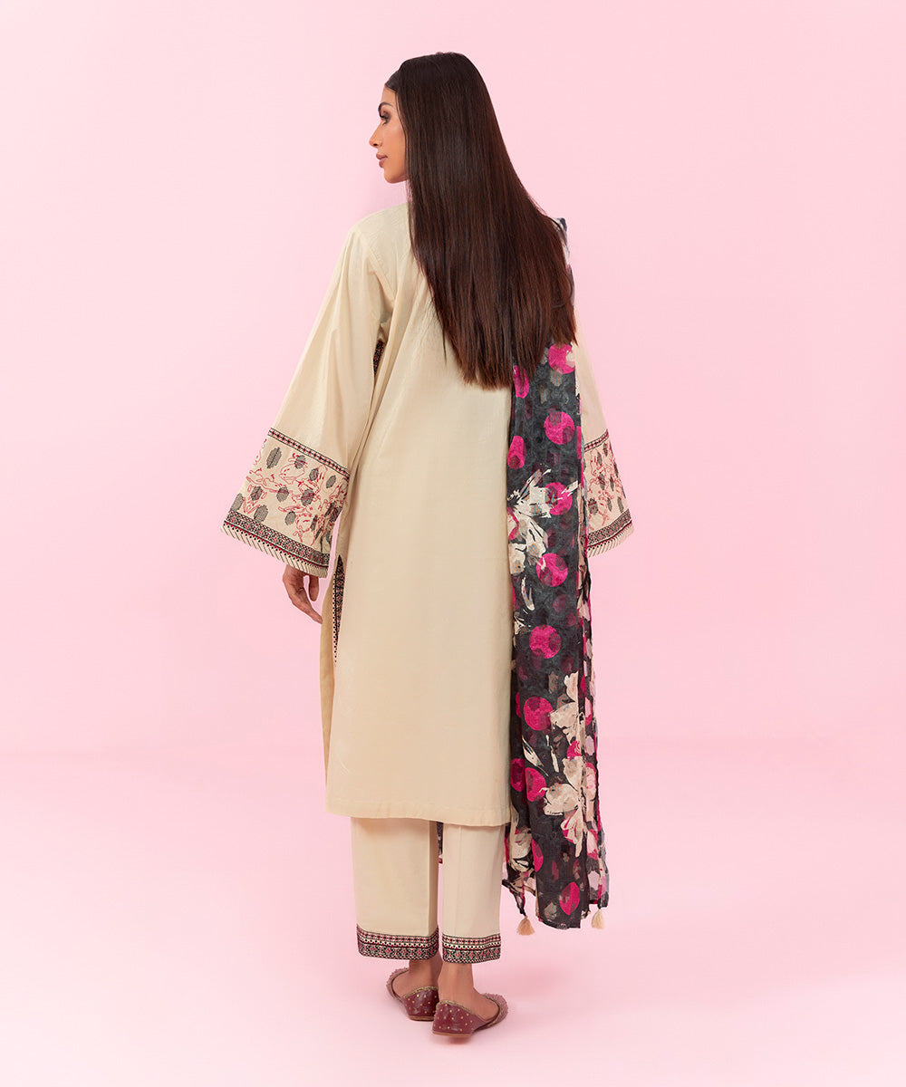 Sapphire - 3 Piece - Embroidered Jacquard Suit