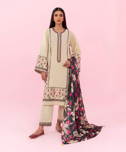 Sapphire - 3 Piece - Embroidered Jacquard Suit