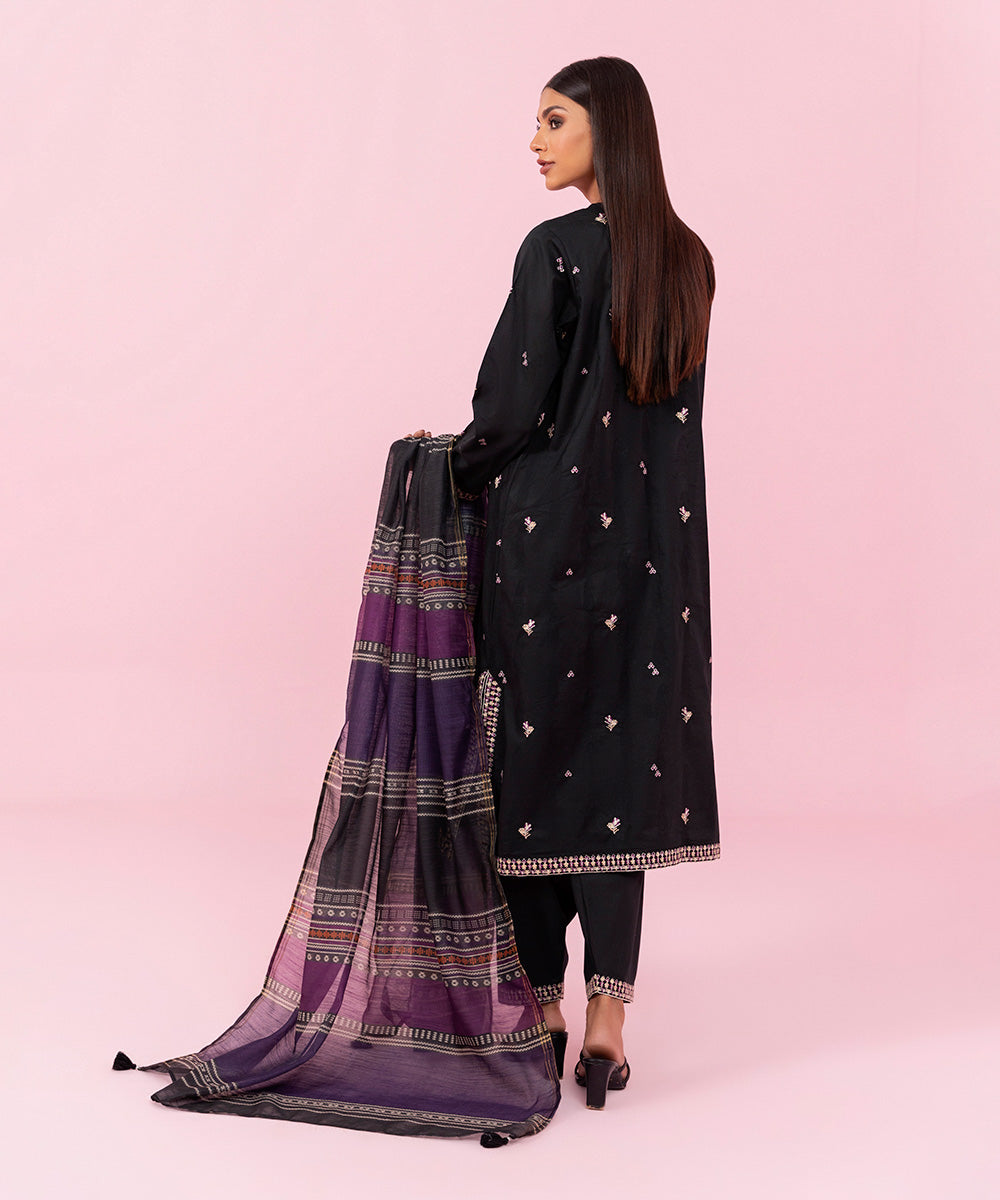Sapphire - 3 Piece - Embroidered Jacquard Suit