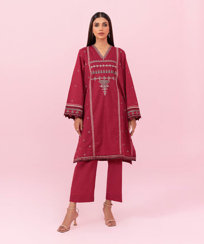 Sapphire - 2 Piece - Embroidered Cambric Suit