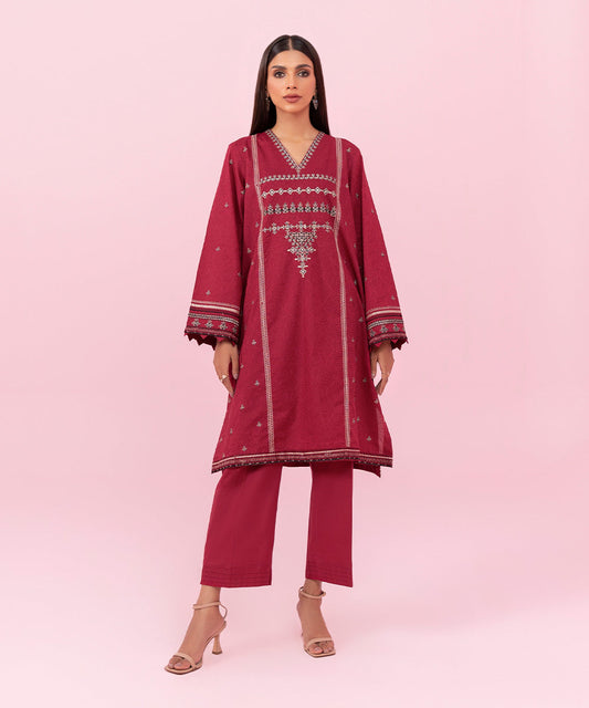 Sapphire - 2 Piece - Embroidered Cambric Suit