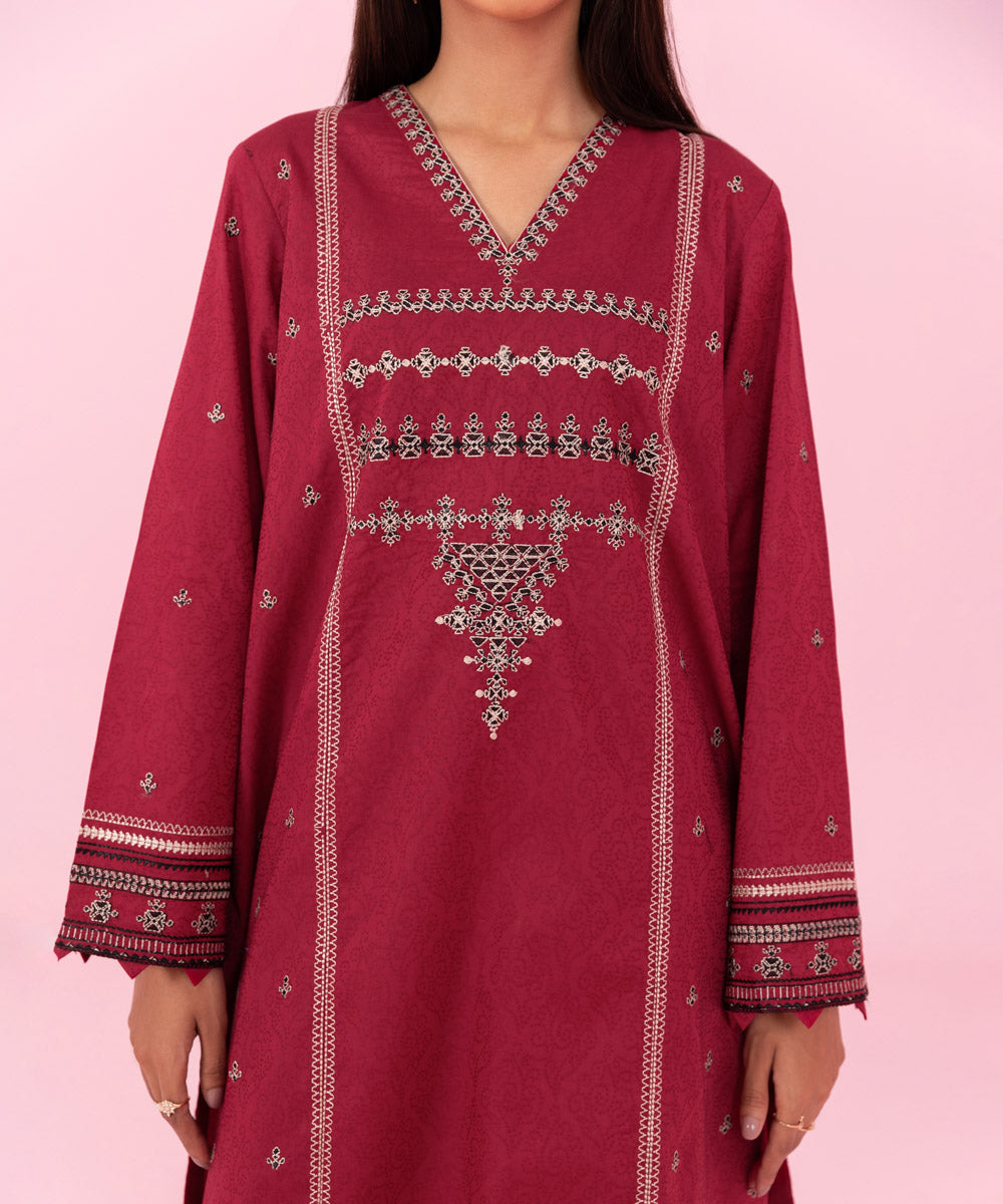 Sapphire - 2 Piece - Embroidered Cambric Suit