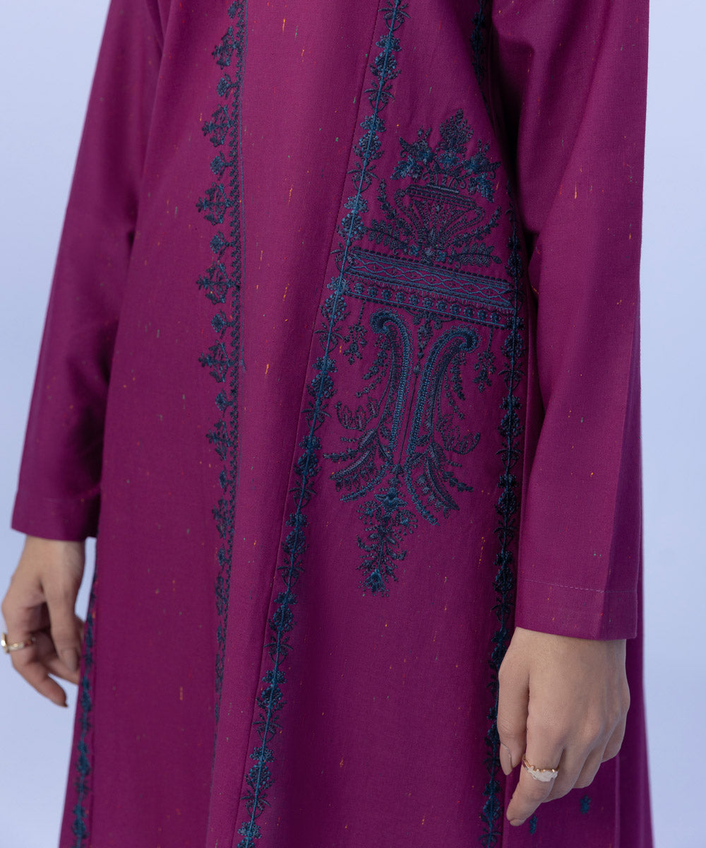 Sapphire - 3 Piece - Embroidered Cotton Suit
