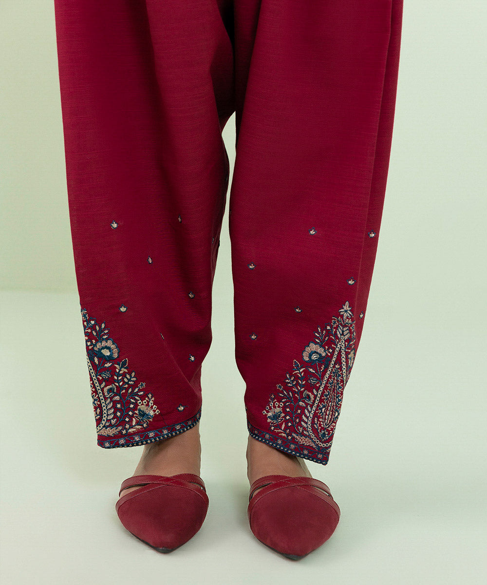 Sapphire - 3 Piece - Embroidered Zari Khaddar Suit