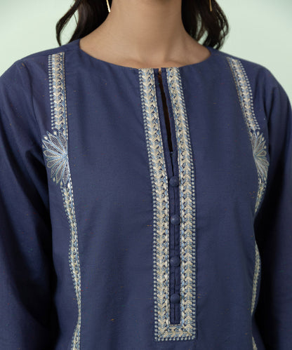 Sapphire - 3 Piece - Embroidered Multi Neps Suit