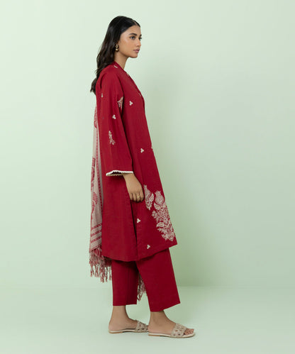 Sapphire - 3 Piece - Embroidered Multi Neps Suit