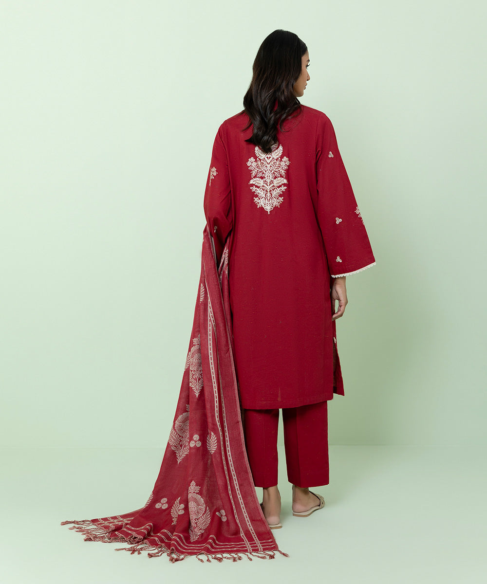 Sapphire - 3 Piece - Embroidered Multi Neps Suit