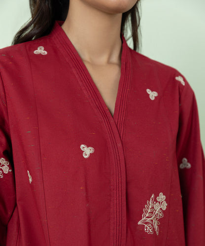 Sapphire - 3 Piece - Embroidered Multi Neps Suit