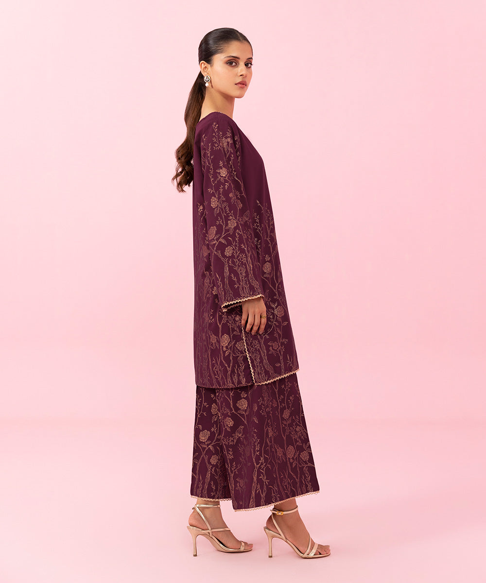 Sapphire - 2 Piece - Embellished Jacquard Suit
