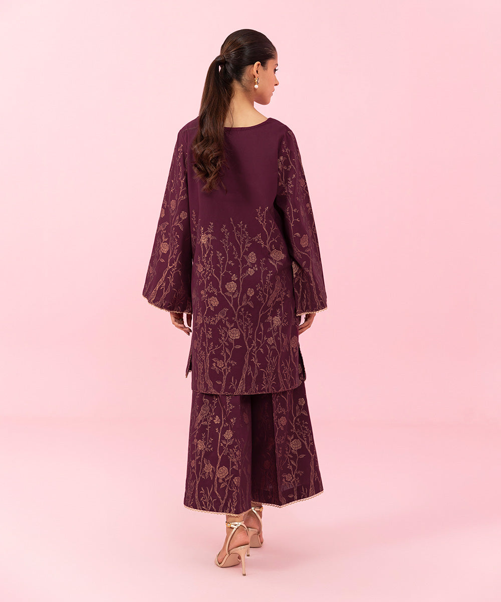 Sapphire - 2 Piece - Embellished Jacquard Suit