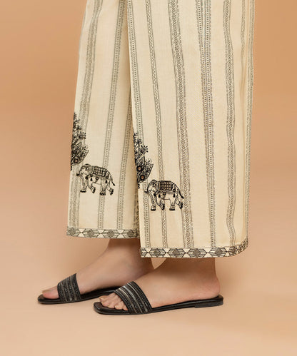 Sapphire - Embroidered Cotton Culottes