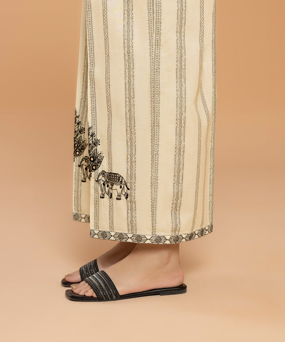 Sapphire - Embroidered Cotton Culottes