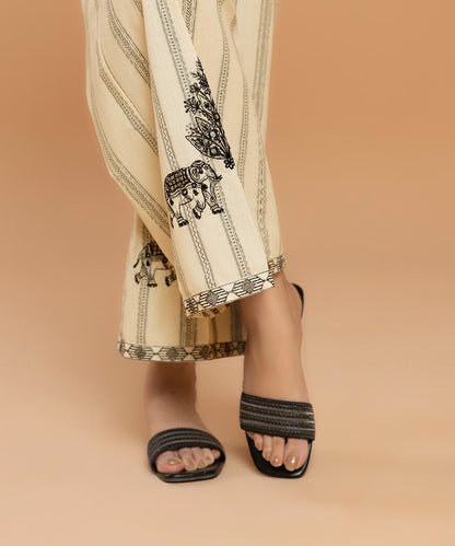 Sapphire - Embroidered Cotton Culottes