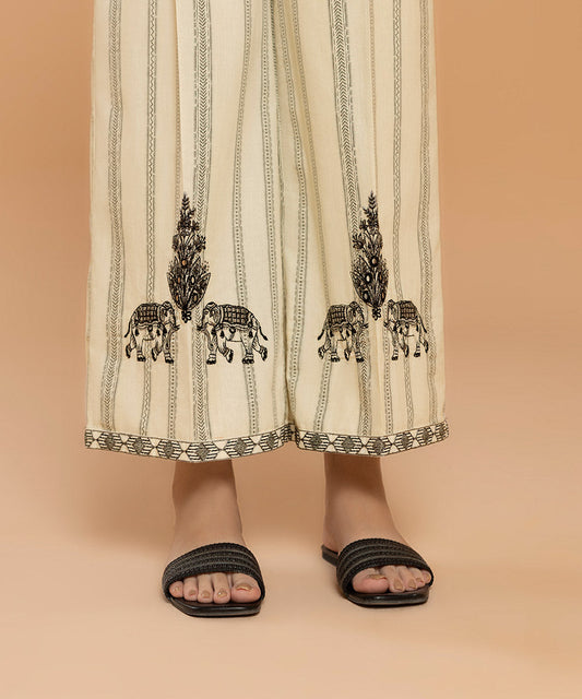 Sapphire - Embroidered Cotton Culottes