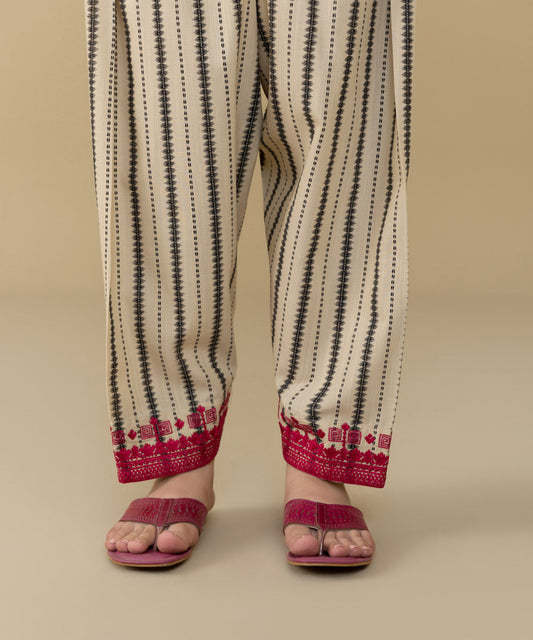 Sapphire - Embroidered Khaddar Shalwar