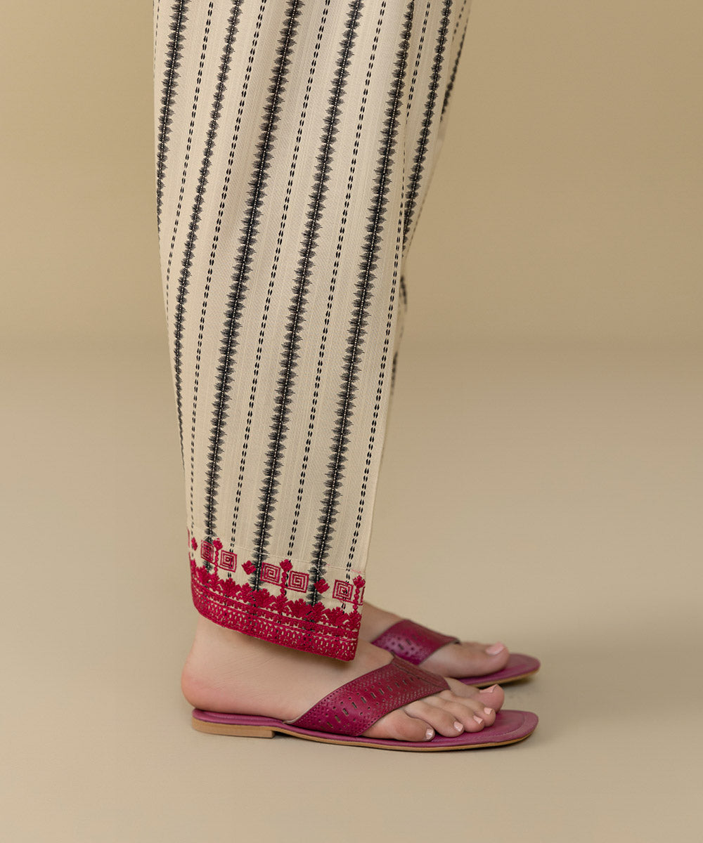 Sapphire - Embroidered Khaddar Shalwar