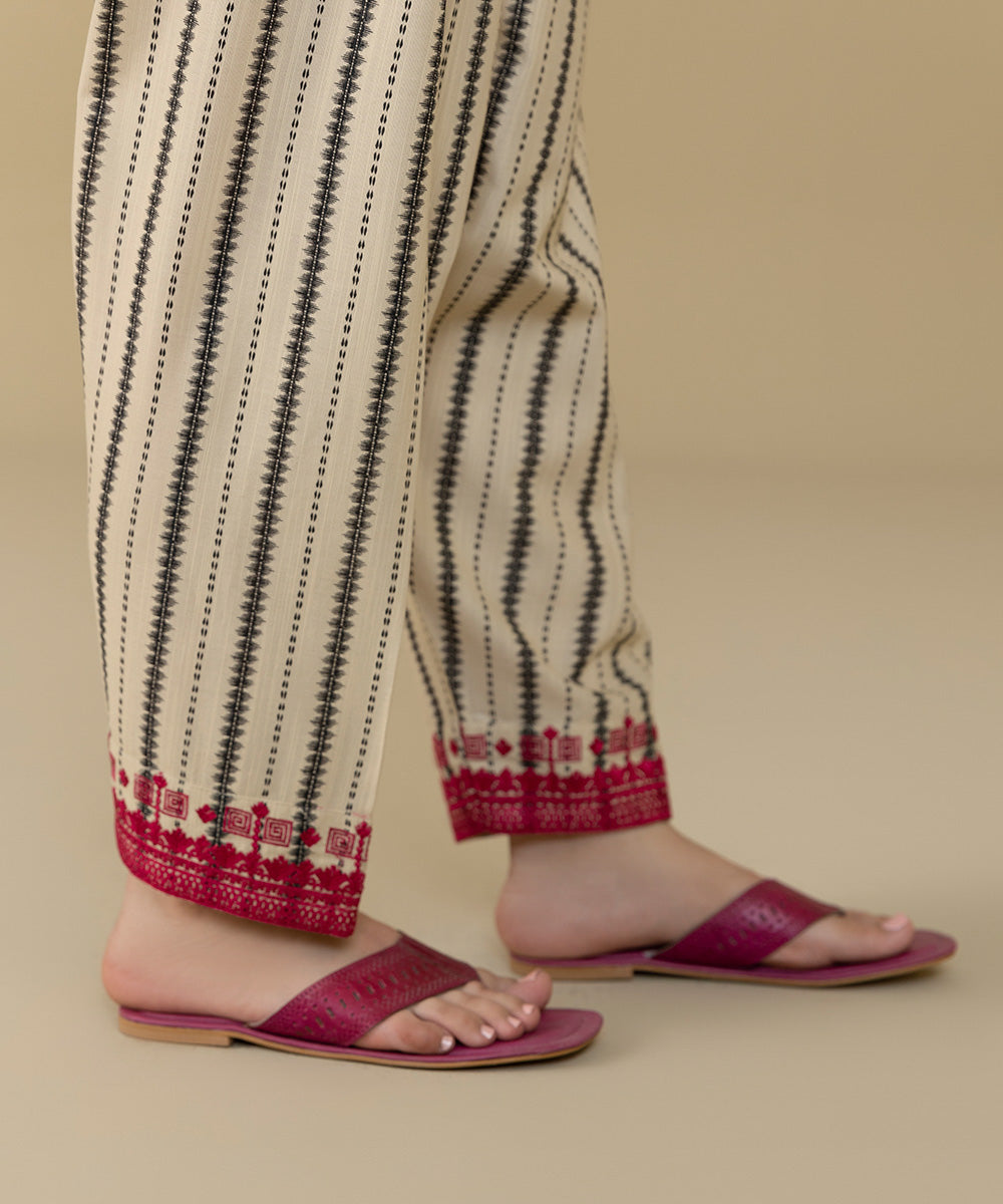 Sapphire - Embroidered Khaddar Shalwar