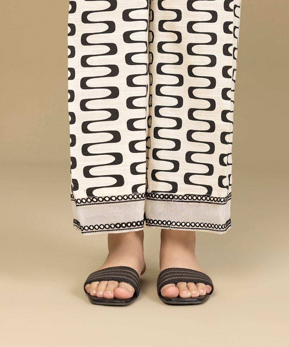 Sapphire - Embroidered Khaddar Culottes