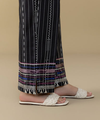 Sapphire - Embroidered Khaddar Straight Pants