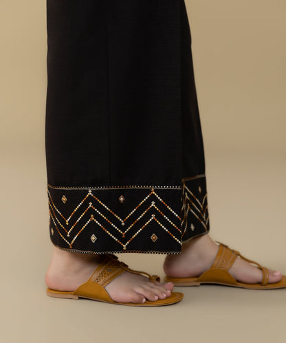 Sapphire - Embroidered Khaddar Culottes
