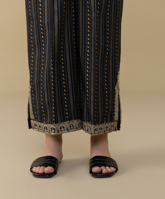 Sapphire - Embroidered Khaddar Culottes