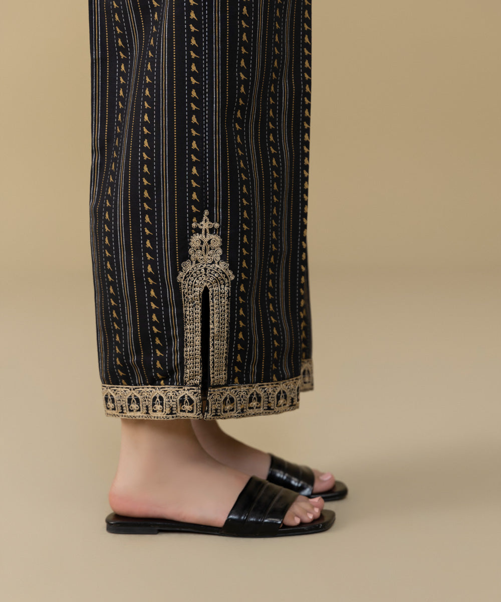 Sapphire - Embroidered Khaddar Culottes