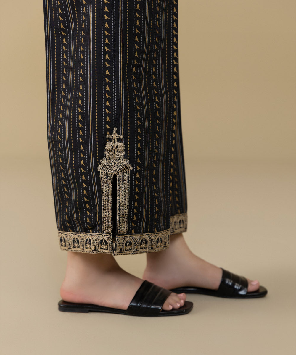 Sapphire - Embroidered Khaddar Culottes