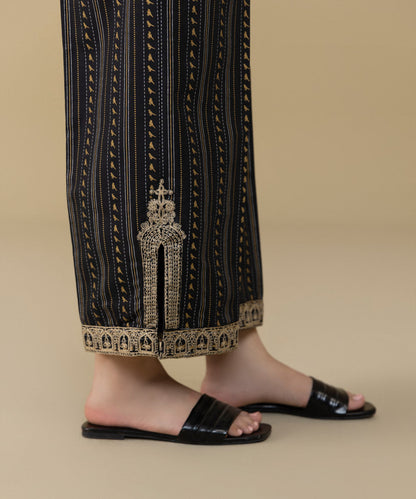 Sapphire - Embroidered Khaddar Culottes
