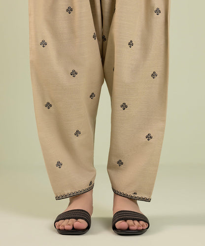 Sapphire - Embroidered Khaddar Shalwar