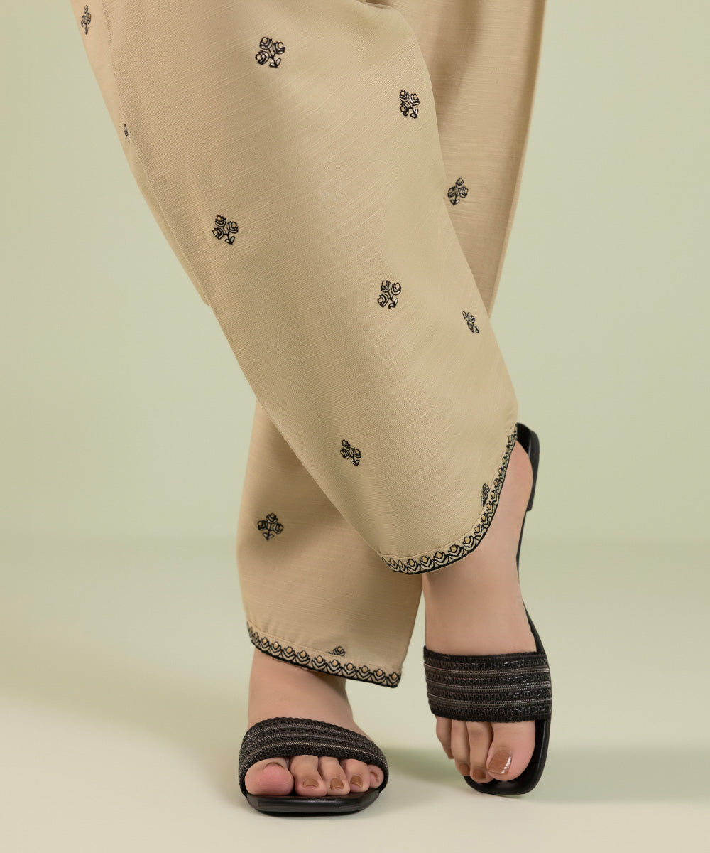 Sapphire - Embroidered Khaddar Shalwar