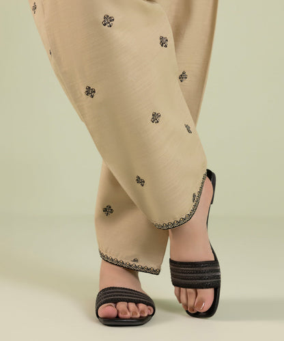 Sapphire - Embroidered Khaddar Shalwar