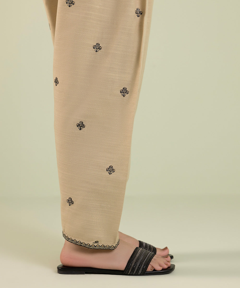 Sapphire - Embroidered Khaddar Shalwar