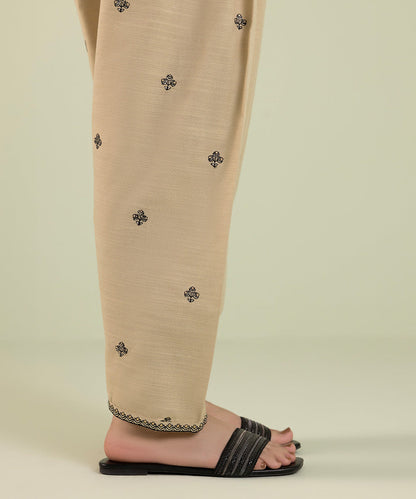 Sapphire - Embroidered Khaddar Shalwar