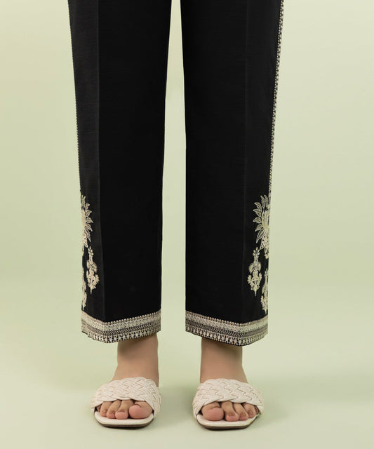 Sapphire - Embroidered Khaddar Straight Pants