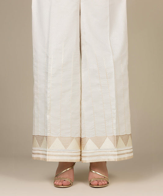 Sapphire - Embroidered Dobby Culottes