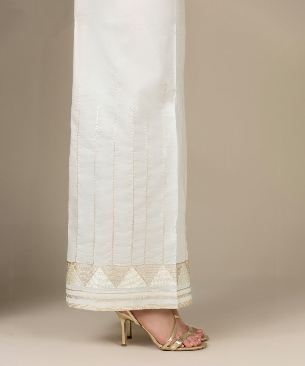 Sapphire - Embroidered Dobby Culottes
