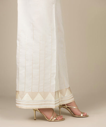 Sapphire - Embroidered Dobby Culottes