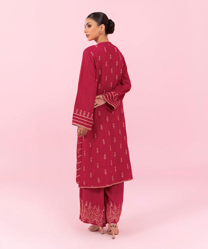 Sapphire - 2 Piece - Embroidered Raw Silk Suit