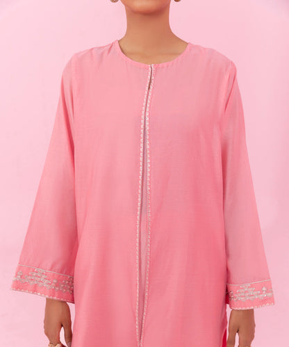 Sapphire - 2 Piece - Embroidered Raw Silk Suit