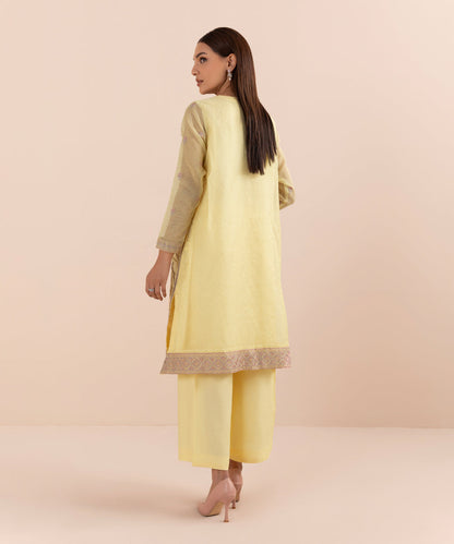 Sapphire - 2 Piece - Embroidered Organza Suit