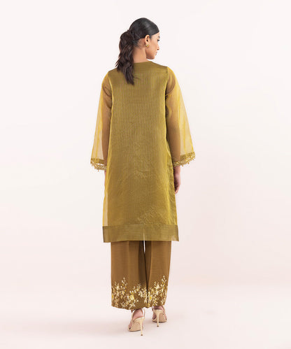 Sapphire - 2 Piece - Embroidered Zari Organza Suit