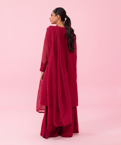 Sapphire - 3 Piece - Embroidered Karandi Suit