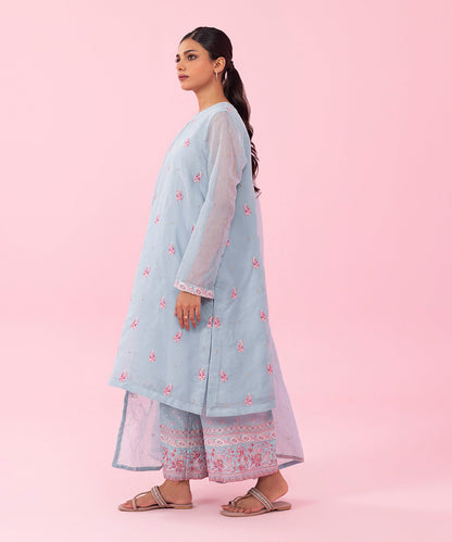 Sapphire - 3 Piece - Embroidered Karandi Suit