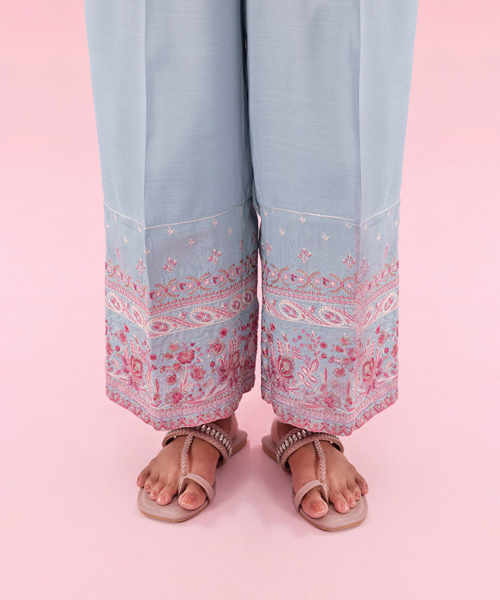 Sapphire - 3 Piece - Embroidered Karandi Suit